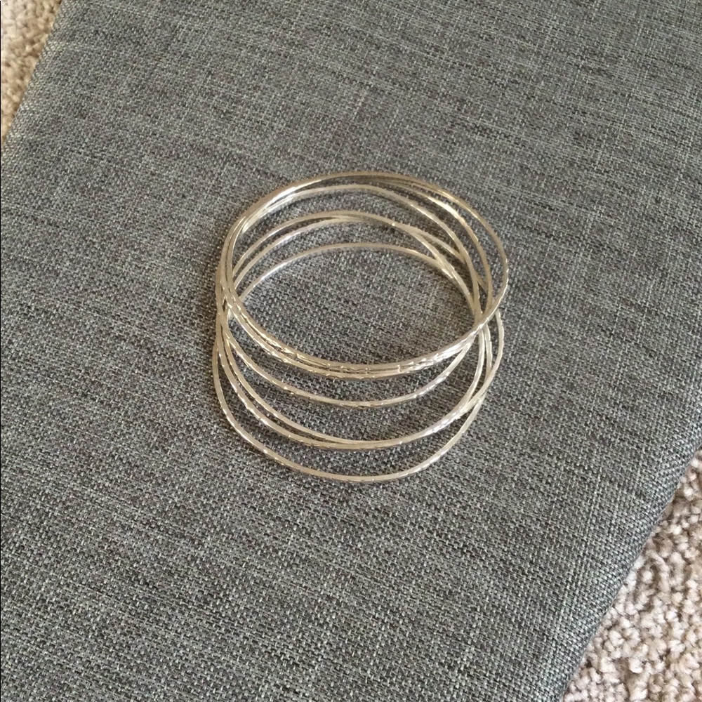 Sterling silver bangles